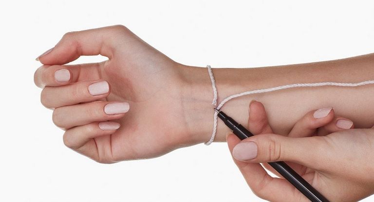 How to measure your wrist for a bracelet using string and a pen